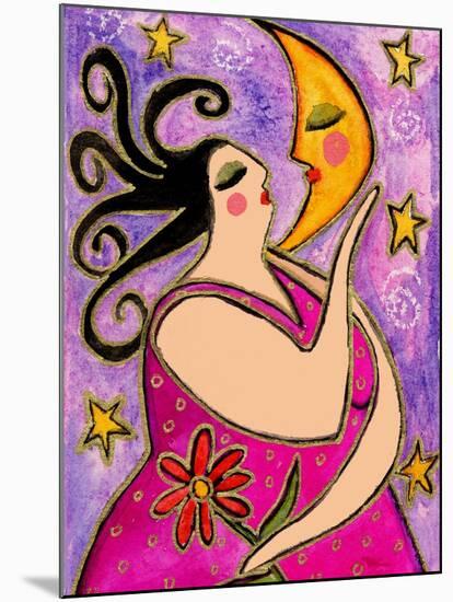 Big Diva Kissing the Moon-Wyanne-Mounted Giclee Print