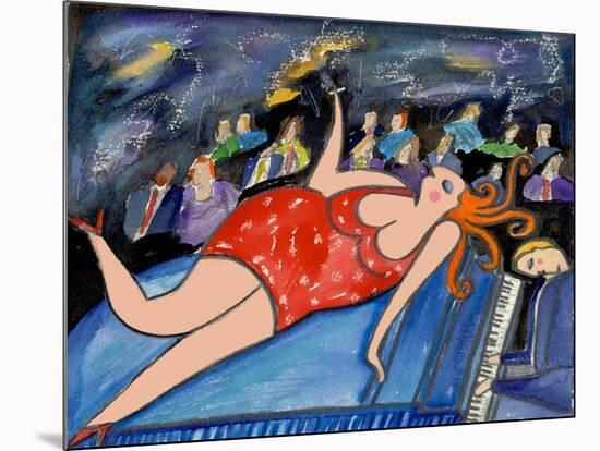 Big Diva Lounge Singer-Wyanne-Mounted Giclee Print