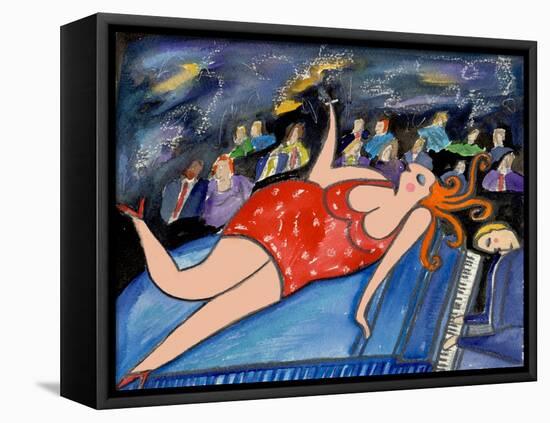 Big Diva Lounge Singer-Wyanne-Framed Stretched Canvas