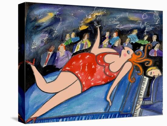 Big Diva Lounge Singer-Wyanne-Stretched Canvas