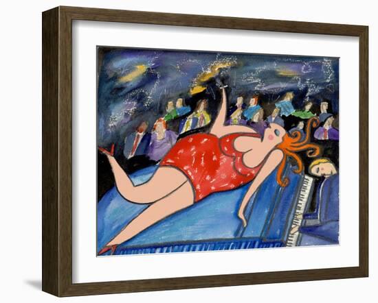 Big Diva Lounge Singer-Wyanne-Framed Giclee Print