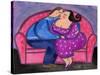 Big Diva Love on a Loveseat-Wyanne-Stretched Canvas