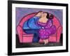 Big Diva Love on a Loveseat-Wyanne-Framed Giclee Print