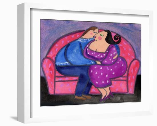 Big Diva Love on a Loveseat-Wyanne-Framed Giclee Print