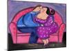 Big Diva Love on a Loveseat-Wyanne-Mounted Giclee Print