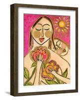 Big Diva Love's Secret Flowers-Wyanne-Framed Giclee Print