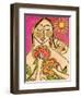 Big Diva Love's Secret Flowers-Wyanne-Framed Giclee Print