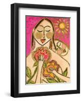 Big Diva Love's Secret Flowers-Wyanne-Framed Giclee Print