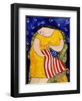 Big Diva Mending Our Flag-Wyanne-Framed Premium Giclee Print