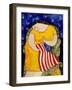 Big Diva Mending Our Flag-Wyanne-Framed Giclee Print