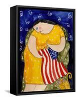 Big Diva Mending Our Flag-Wyanne-Framed Stretched Canvas