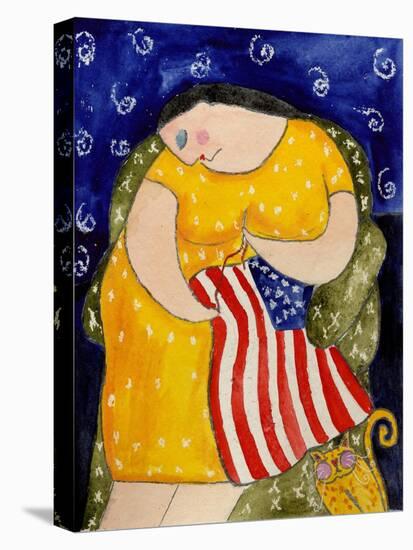 Big Diva Mending Our Flag-Wyanne-Stretched Canvas