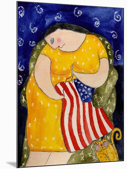 Big Diva Mending Our Flag-Wyanne-Mounted Giclee Print