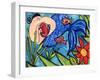 Big Diva Mermaid and Seahorse-Wyanne-Framed Giclee Print