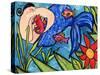 Big Diva Mermaid and Seahorse-Wyanne-Stretched Canvas