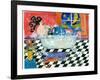 Big Diva Mermaid Bubble Bath-Wyanne-Framed Giclee Print