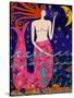 Big Diva Mermaid Making Stars-Wyanne-Stretched Canvas