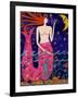 Big Diva Mermaid Making Stars-Wyanne-Framed Giclee Print