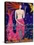Big Diva Mermaid Making Stars-Wyanne-Stretched Canvas
