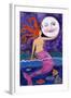 Big Diva Mermaid Moon Lover-Wyanne-Framed Giclee Print