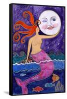 Big Diva Mermaid Moon Lover-Wyanne-Framed Stretched Canvas