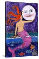 Big Diva Mermaid Moon Lover-Wyanne-Stretched Canvas