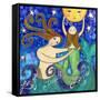 Big Diva Mermaid Mother's Love-Wyanne-Framed Stretched Canvas