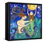 Big Diva Mermaid Mother's Love-Wyanne-Framed Stretched Canvas