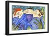 Big Diva Mermaid Wine Club-Wyanne-Framed Giclee Print