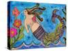 Big Diva Mermaid with Heart-Wyanne-Stretched Canvas