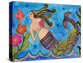 Big Diva Mermaid with Heart-Wyanne-Stretched Canvas