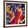 Big Diva Moon Goddesses Dancing-Wyanne-Framed Giclee Print