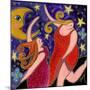 Big Diva Moon Goddesses Dancing-Wyanne-Mounted Giclee Print