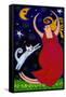 Big Diva Moonlight Goddess Dancing-Wyanne-Framed Stretched Canvas