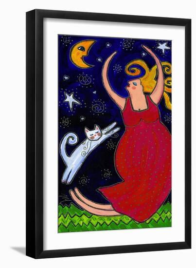 Big Diva Moonlight Goddess Dancing-Wyanne-Framed Giclee Print