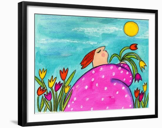 Big Diva My Tulips-Wyanne-Framed Giclee Print