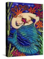 Big Diva Redhead Mermaid-Wyanne-Stretched Canvas