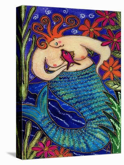 Big Diva Redhead Mermaid-Wyanne-Stretched Canvas