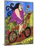 Big Diva Riding Bicycle-Wyanne-Mounted Giclee Print