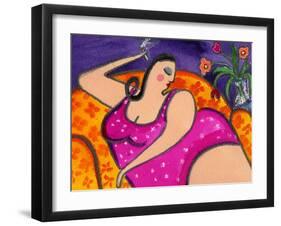 Big Diva Smoking-Wyanne-Framed Giclee Print