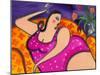 Big Diva Smoking-Wyanne-Mounted Giclee Print