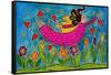 Big Diva Sprinkling Garden with Love-Wyanne-Framed Stretched Canvas