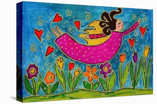 Big Diva Sprinkling Garden with Love-Wyanne-Stretched Canvas