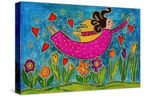 Big Diva Sprinkling Garden with Love-Wyanne-Stretched Canvas