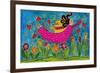 Big Diva Sprinkling Garden with Love-Wyanne-Framed Giclee Print