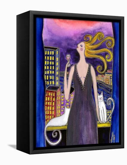 Big Diva Toast of the Town-Wyanne-Framed Stretched Canvas