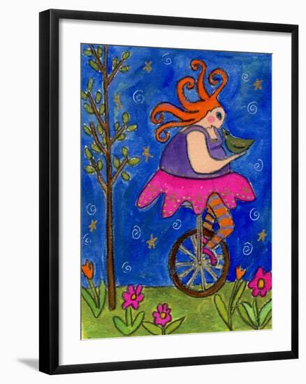 Big Diva Unicycle-Wyanne-Framed Giclee Print