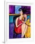 Big Diva with Designer Dog-Wyanne-Framed Giclee Print