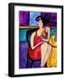 Big Diva with Designer Dog-Wyanne-Framed Giclee Print