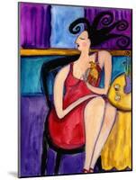 Big Diva with Designer Dog-Wyanne-Mounted Giclee Print